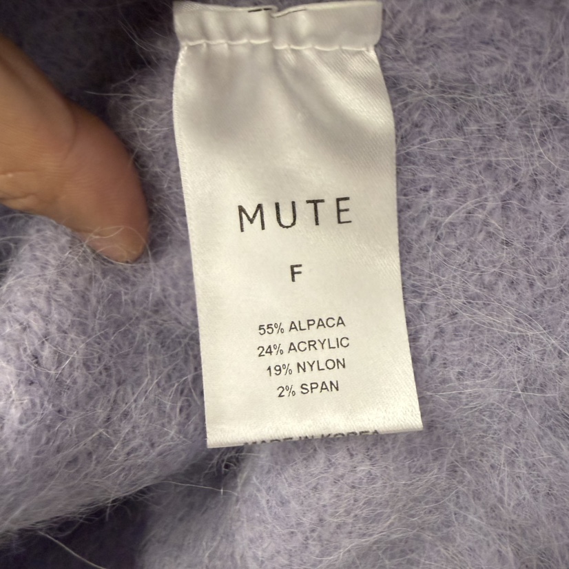 MUTE-P韓國代購㊣女士新款職業人氣25秋冬熱賣時尚針織衫羊駝MUTE針織衫