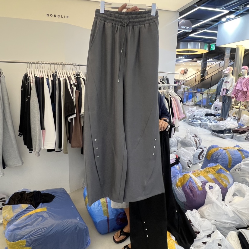 NON CLIP東大門㊣直郵女裝新款真品推薦時尚人氣休閑褲九分NON CLIP休閑褲