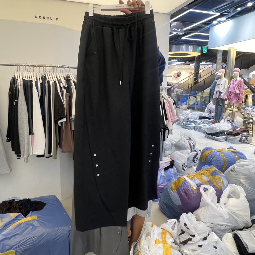 NON CLIP東大門㊣直郵女裝新款真品推薦時尚人氣休閑褲九分NON CLIP休閑褲圖色2