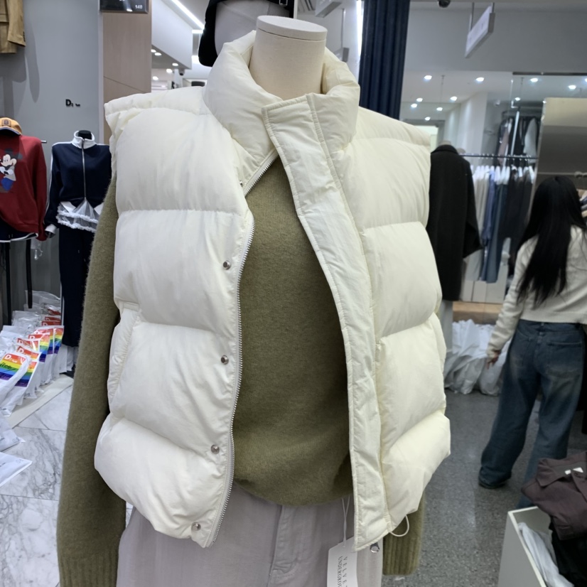 VELVET UNDERGROUND韓國直郵㊣女裝新品25秋冬馬甲不含內搭填充鴨絨VELVET UNDERGROUND馬甲圖色2