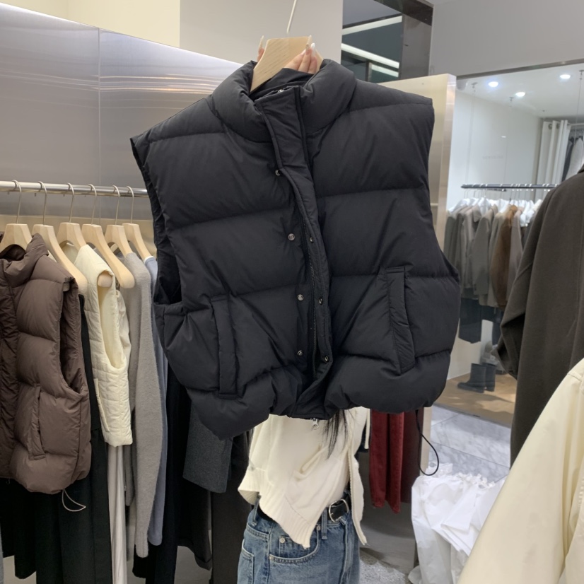 VELVET UNDERGROUND韓國直郵㊣女裝新品25秋冬馬甲不含內搭填充鴨絨VELVET UNDERGROUND馬甲圖色3