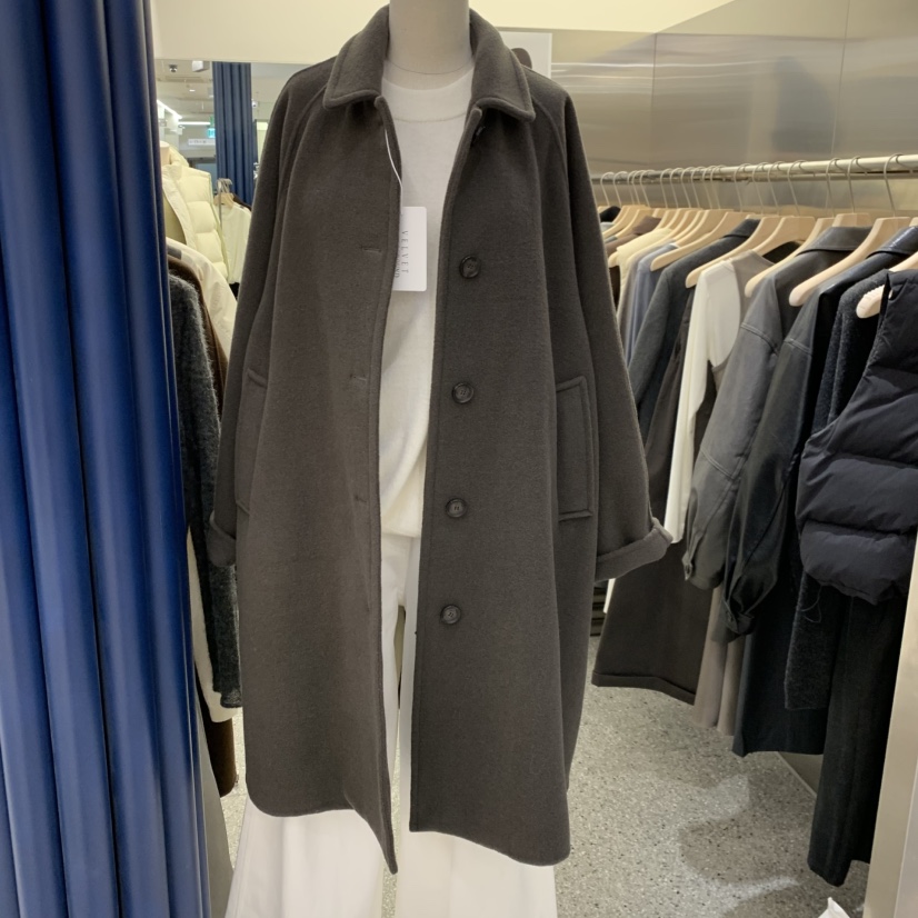 VELVET UNDERGROUND東大門㊣直郵女裝新品25秋冬中長款大衣手工制作VELVET UNDERGROUND中長款大衣圖色2