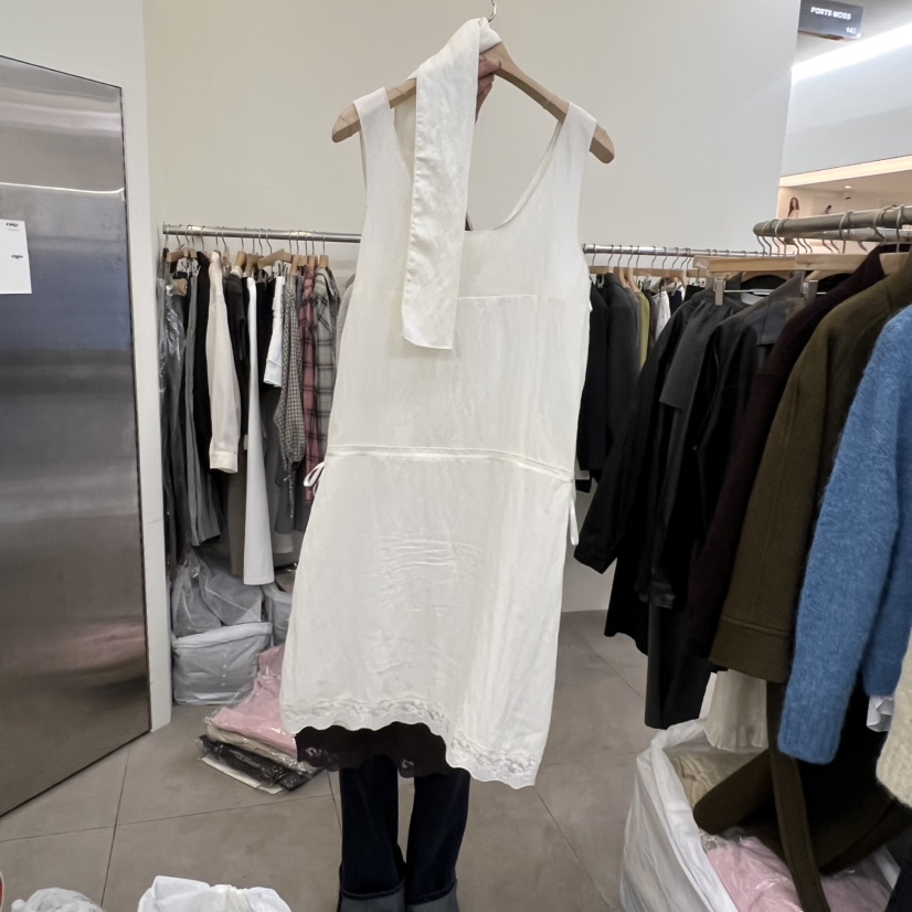 PORTS MOSS東大門㊣直郵女士新品時尚連衣裙不含內搭含飄帶蕾絲PORTS MOSS連衣裙