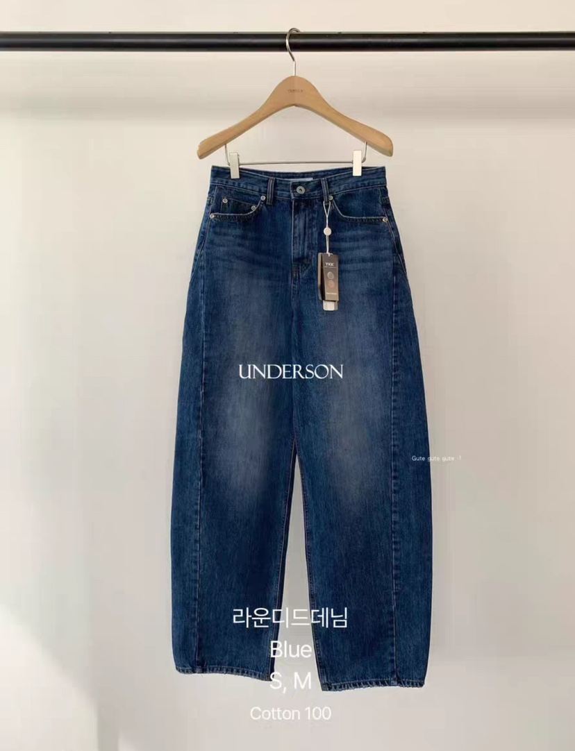 UNDERSON東大門㊣直郵女裝新款推薦休閑時尚熱賣25秋冬牛仔褲UNDERSON牛仔褲