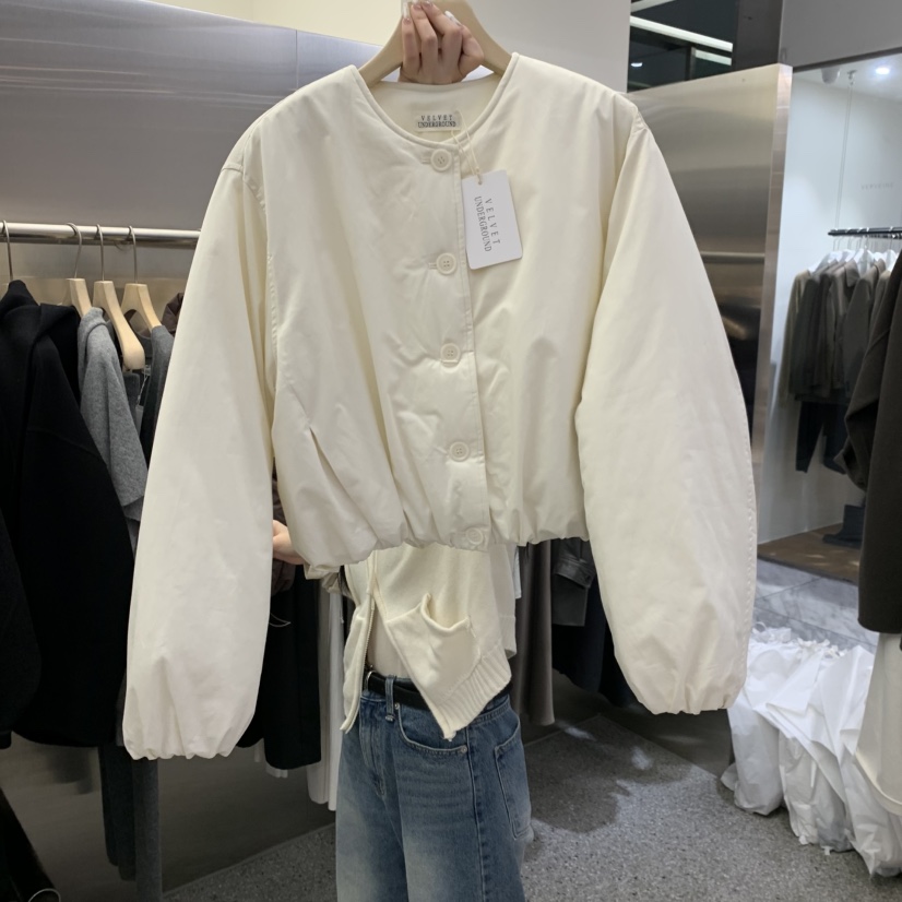 VELVET UNDERGROUND韓國直郵㊣女士新品25秋冬夾克棉質夾棉VELVET UNDERGROUND夾克