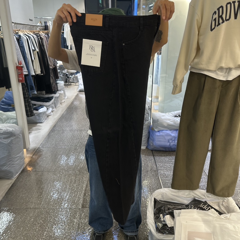 KINOA韓國代購㊣女裝新款推薦真品25秋冬休閑時尚熱賣牛仔褲KINOA牛仔褲