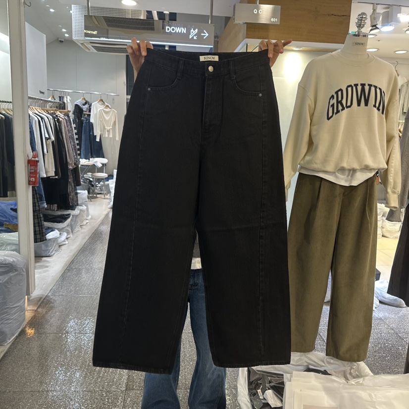 KINOA韓國代購㊣女裝新款推薦真品25秋冬休閑時尚熱賣牛仔褲KINOA牛仔褲
