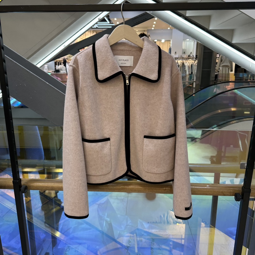 HOT PLACE東大門㊣實拍女士新品推薦人氣時尚25秋冬夾克羊毛HOT PLACE/DREAM GIRIS夾克