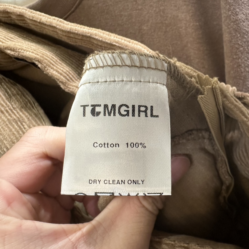 TOMGIRL東大門㊣直郵女裝新品職業25秋冬真品推薦裙褲燈芯絨TOMGIRL裙褲