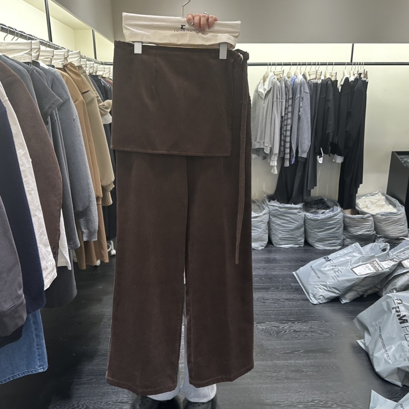 TOMGIRL東大門㊣直郵女裝新品職業25秋冬真品推薦裙褲燈芯絨TOMGIRL裙褲