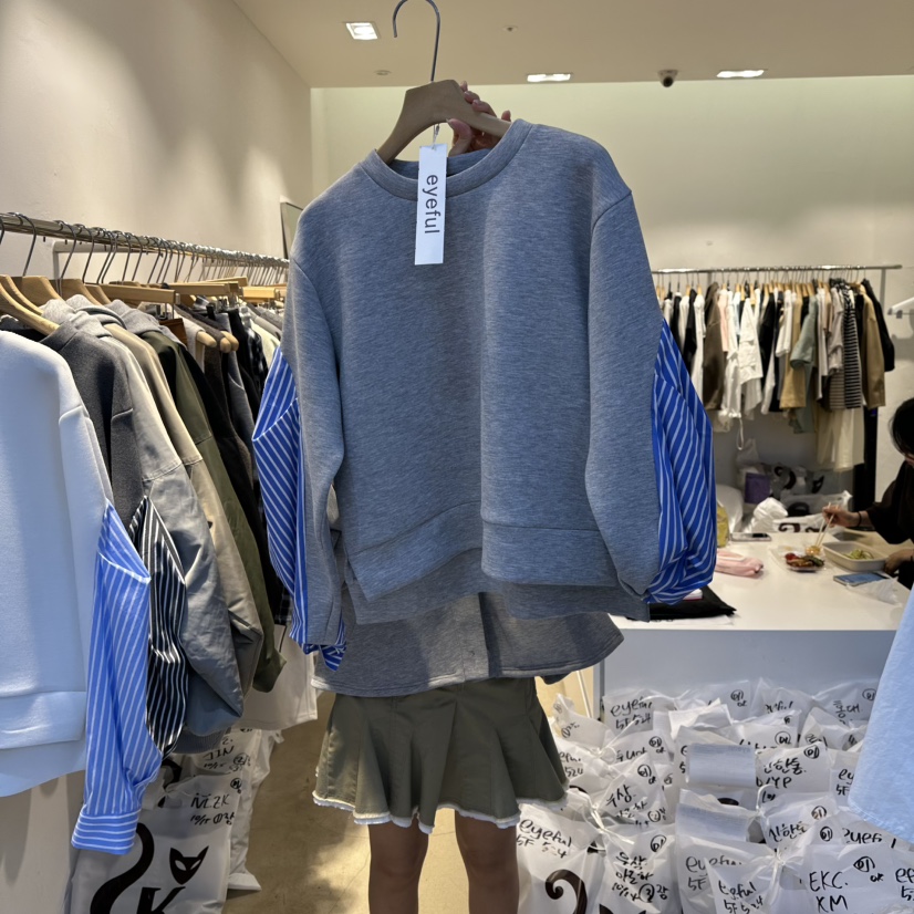 EYEFUL-Q東大門㊣直郵女裝新品真品休閑人氣熱賣職業時尚衛衣eyeful衛衣圖色2