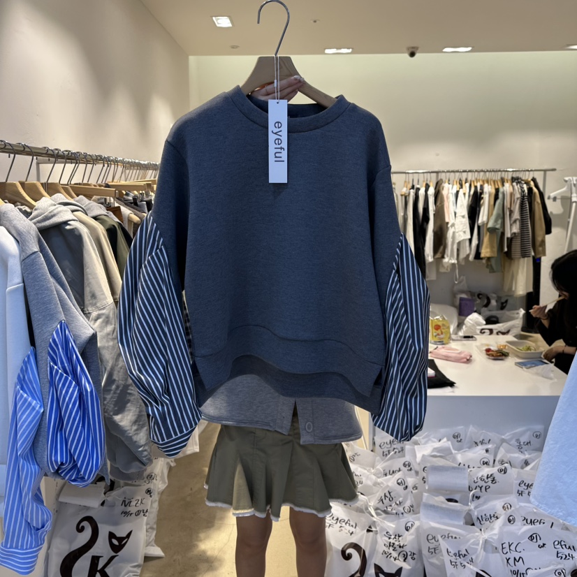 EYEFUL-Q東大門㊣直郵女裝新品真品休閑人氣熱賣職業時尚衛衣eyeful衛衣圖色3