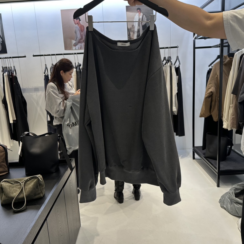 OSOO東大門㊣代購女士新品25秋冬人氣真品休閑熱賣推薦衛衣OSOO衛衣圖色2