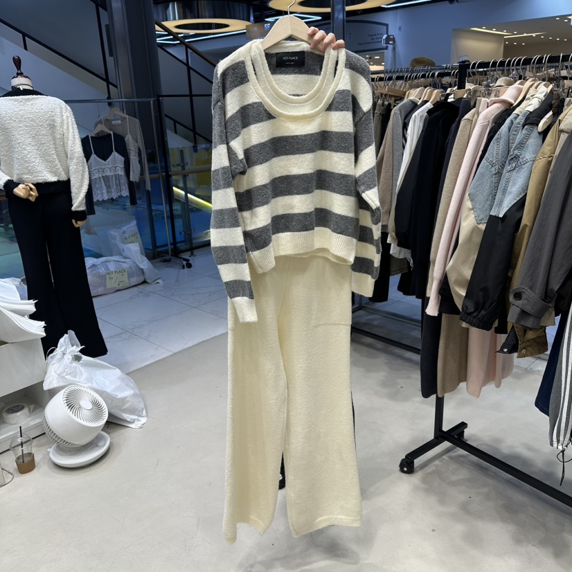 HOT PLACE韓國直郵㊣女士新品休閑推薦職業套裝單排扣開衫HOT PLACE/DREAM GIRIS套裝圖色2