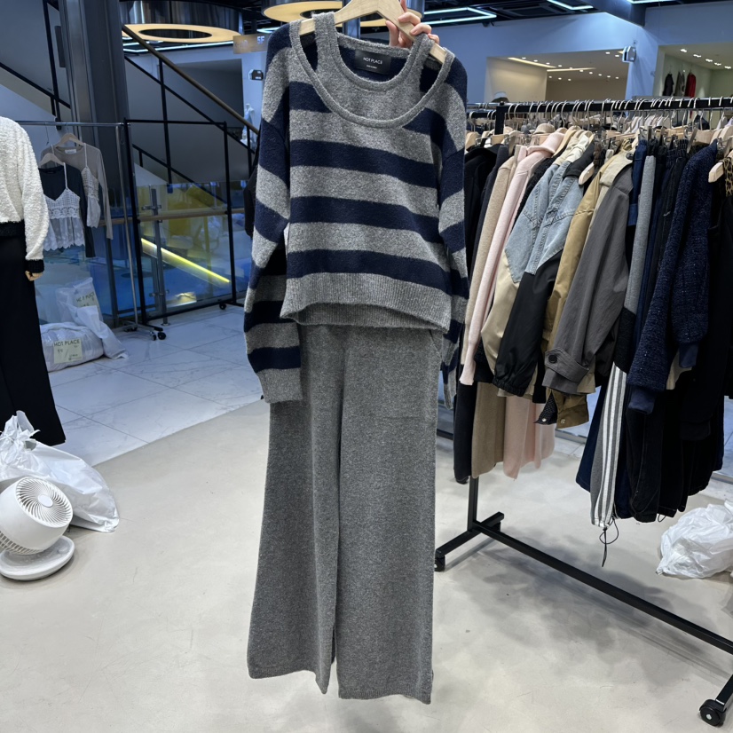 HOT PLACE韓國直郵㊣女士新品休閑推薦職業套裝單排扣開衫HOT PLACE/DREAM GIRIS套裝圖色4
