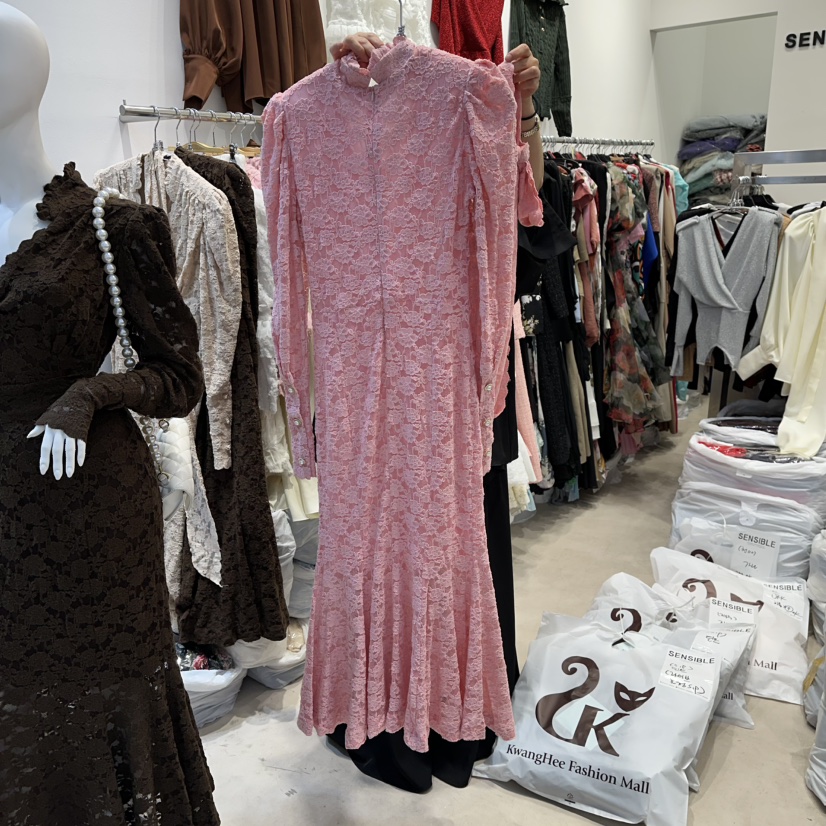 SENSIBLE-S東大門㊣直郵女裝新品熱賣時尚真品25秋冬連衣裙蕾絲SENSIBLE連衣裙