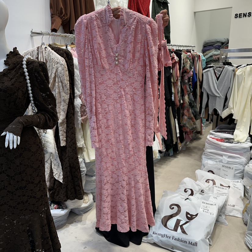 SENSIBLE-S東大門㊣直郵女裝新品熱賣時尚真品25秋冬連衣裙蕾絲SENSIBLE連衣裙圖色2