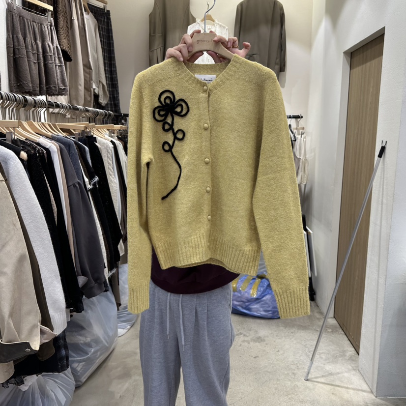 HOLYBANANA東大門㊣實拍女士新款時尚人氣職業真品25秋冬毛衣groovy.H/HOLYBANANA毛衣圖色2