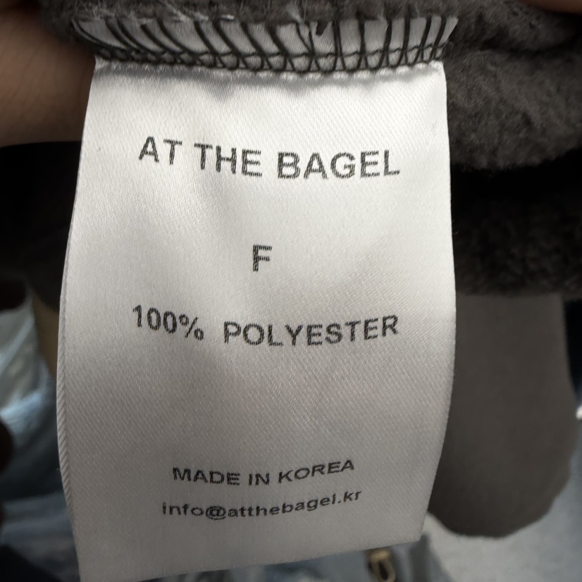 AT THE BAGEL東大門㊣直郵女士新品休閑25秋冬職業夾克拉鏈AT THE BAGEL夾克