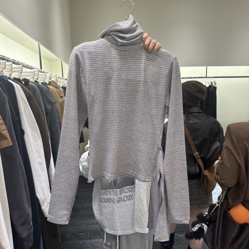 TOMGIRL東大門㊣實拍女裝新品時尚熱賣25秋冬真品休閑長袖T恤TOMGIRL長袖T恤圖色4