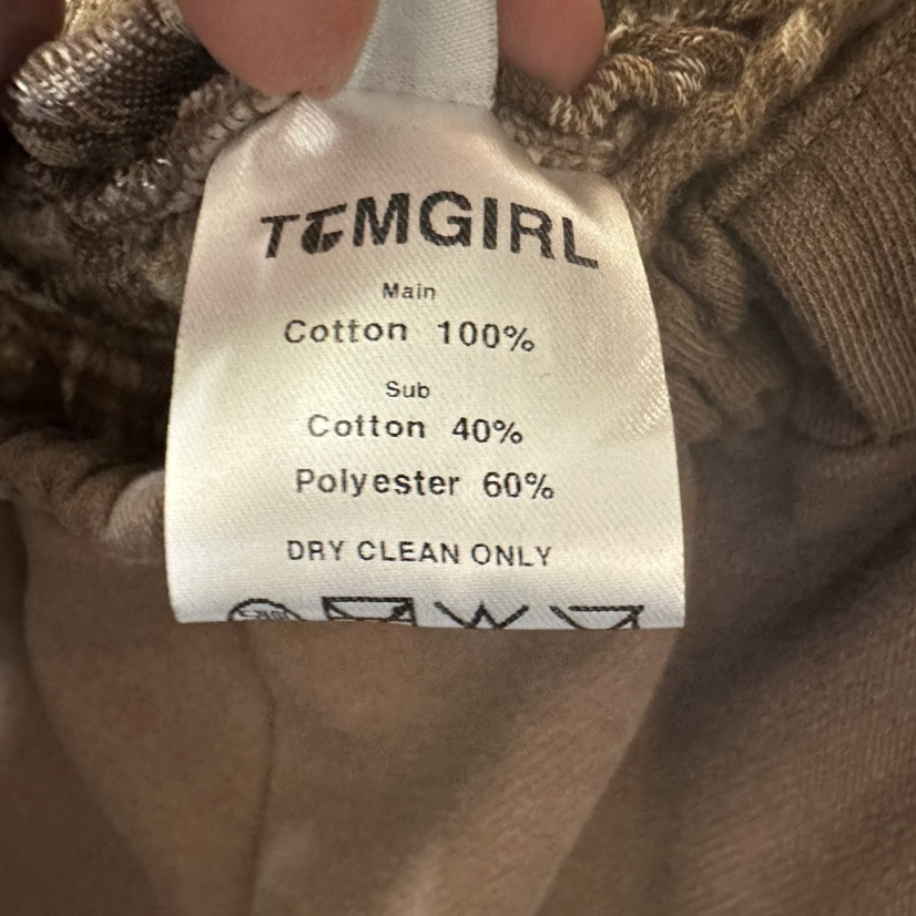 TOMGIRL東大門㊣實拍女士新品推薦25秋冬職業休閑熱賣短褲格紋TOMGIRL短褲