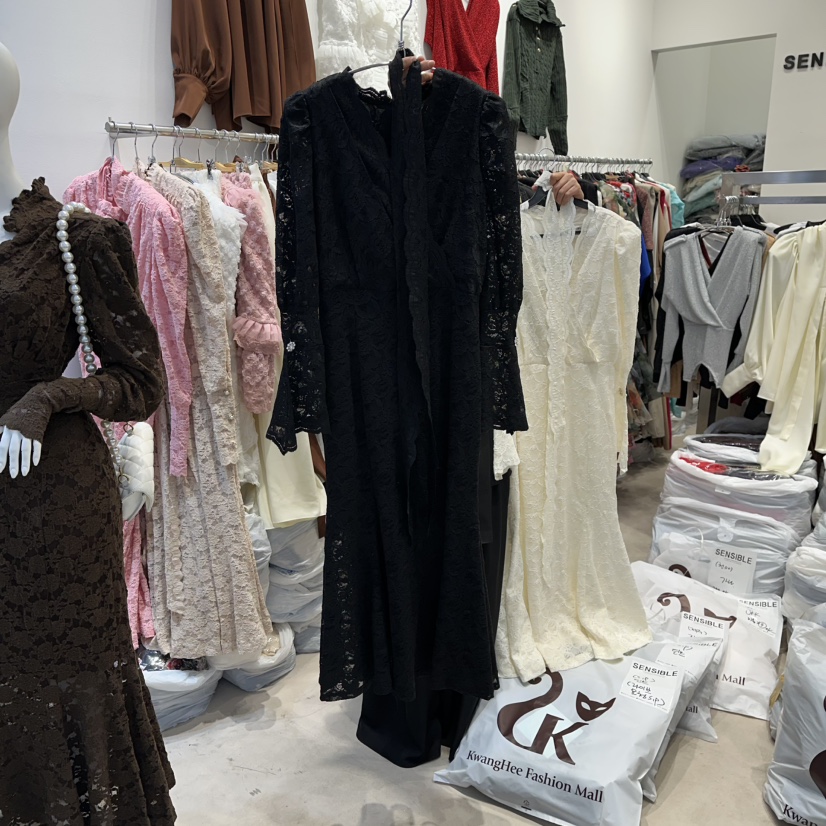 SENSIBLE-S韓國直郵㊣女裝新品25秋冬熱賣職業真品連衣裙蕾絲SENSIBLE連衣裙圖色2