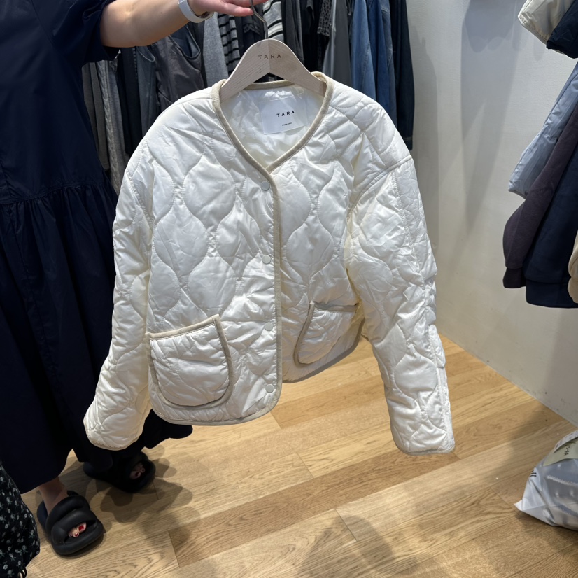 TARA韓國代購㊣女裝新款推薦時尚職業人氣25秋冬真品短款棉服TARA短款棉服