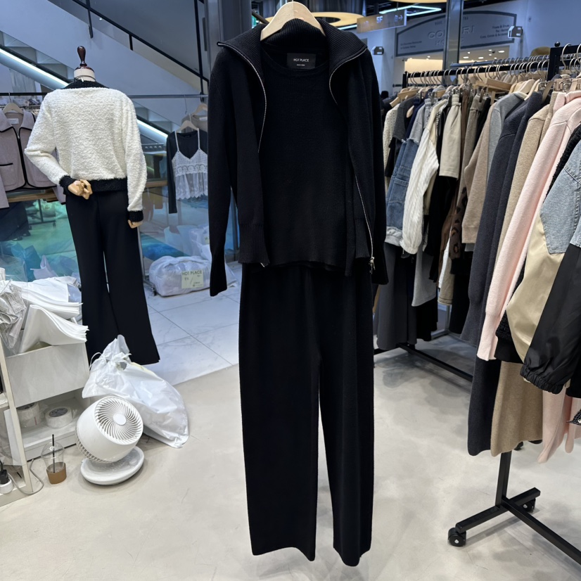 HOT PLACE東大門㊣實拍女士新款時尚職業熱賣休閑套裝拉鏈HOT PLACE/DREAM GIRIS套裝圖色4