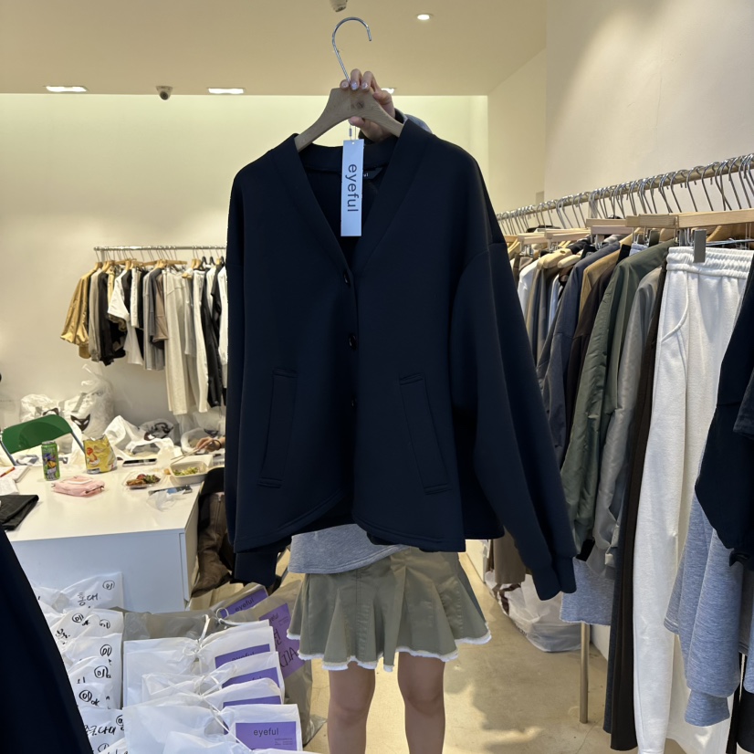 EYEFUL-Q東大門㊣代購女士新款休閑人氣時尚熱賣真品衛衣開衫eyeful衛衣圖色2