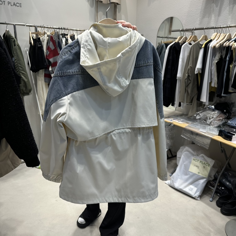 HOT PLACE東大門㊣實拍女裝新品人氣時尚休閑職業夾克拼色HOT PLACE/DREAM GIRIS夾克