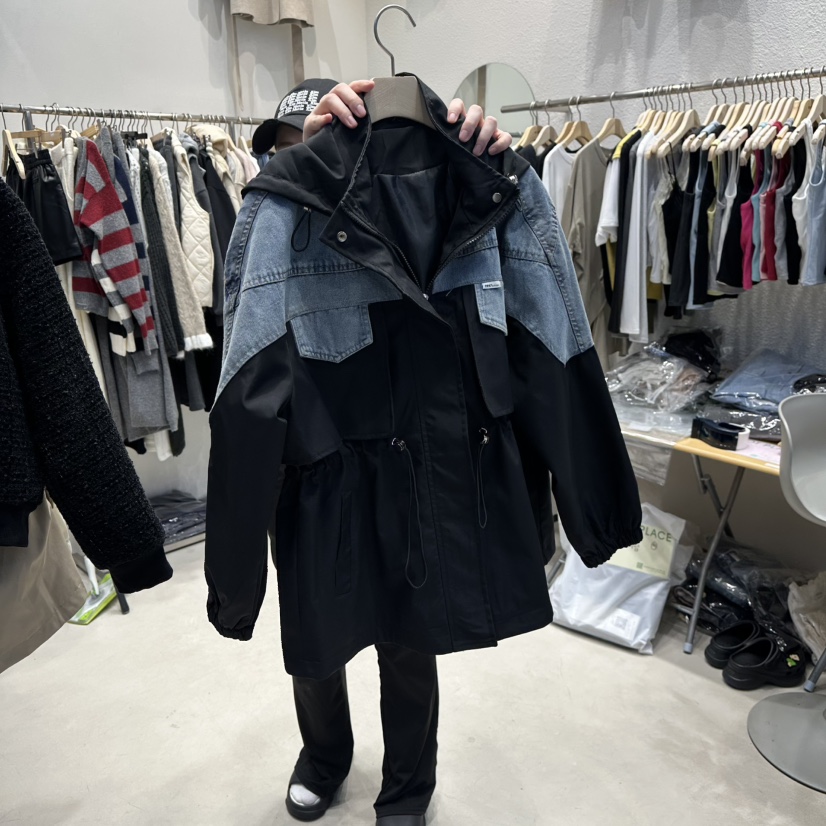 HOT PLACE東大門㊣實拍女裝新品人氣時尚休閑職業夾克拼色HOT PLACE/DREAM GIRIS夾克圖色3