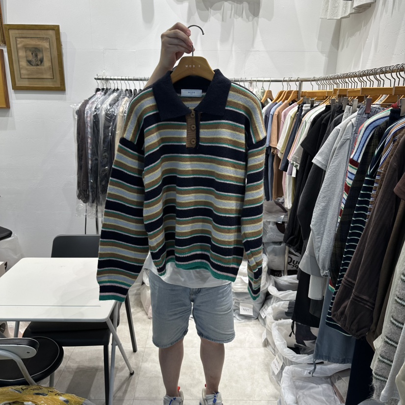 MODS-Q東大門㊣代購女裝新品推薦真品熱賣職業25秋冬長袖T恤MODS-Q長袖T恤圖色2