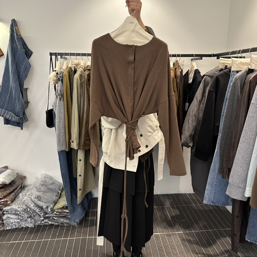 FIND-P韓國代購㊣女裝新品25秋冬職業推薦真品熱賣針織衫羊毛FIND-P針織衫圖色1