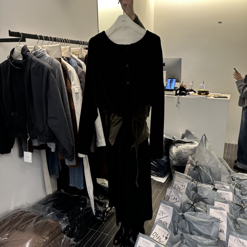 FIND-P韓國代購㊣女裝新品25秋冬職業推薦真品熱賣針織衫羊毛FIND-P針織衫圖色4黑色