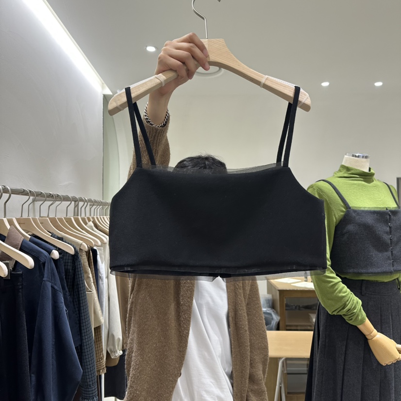 A WANT東大門㊣實拍女裝新品25秋冬真品休閑吊帶背心不含內搭A WANT吊帶/背心