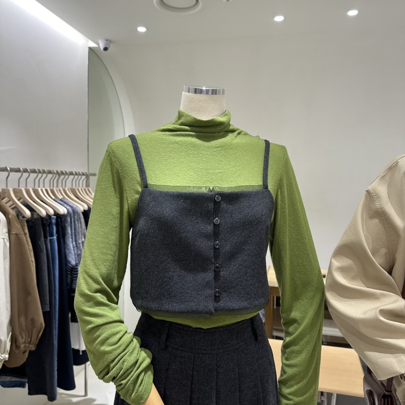 A WANT東大門㊣實拍女裝新品25秋冬真品休閑吊帶背心不含內搭A WANT吊帶/背心圖色1
