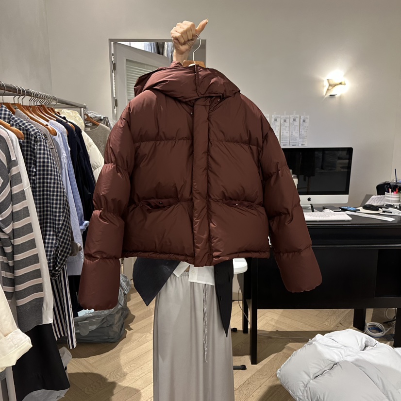 BRUSH-P東大門㊣實拍女裝新款推薦25秋冬短款羽絨服短款連帽絨BRUSH-P短款羽絨服圖色3
