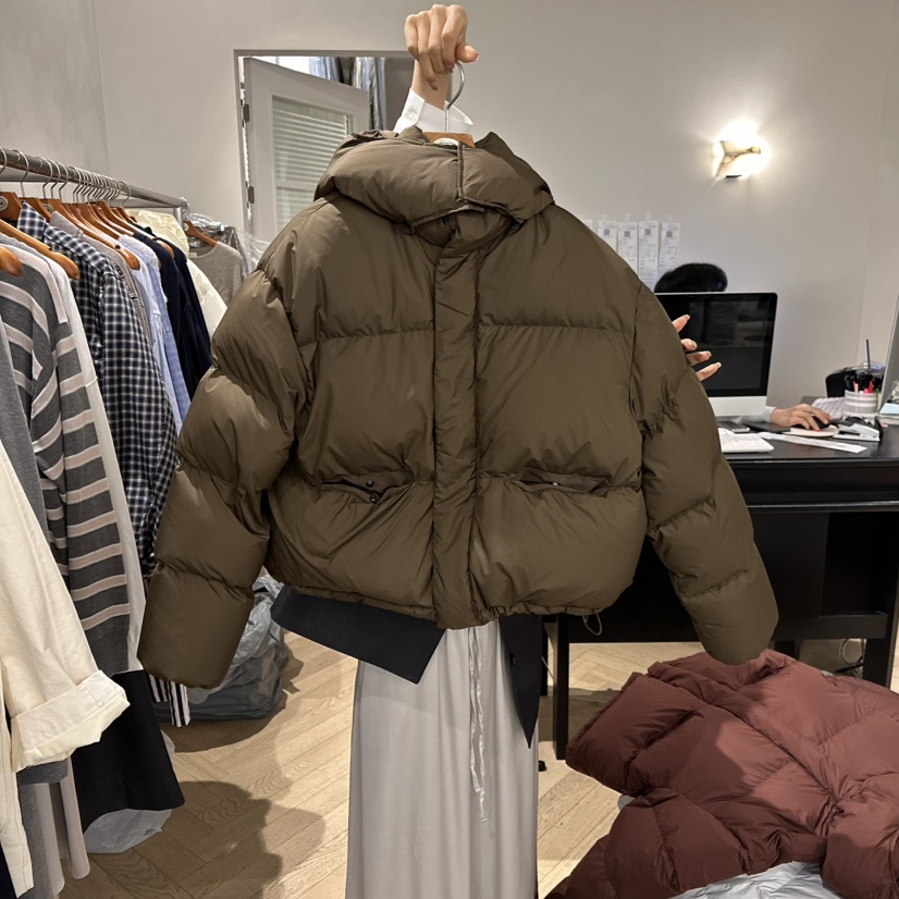 BRUSH-P東大門㊣實拍女裝新款推薦25秋冬短款羽絨服短款連帽絨BRUSH-P短款羽絨服圖色4