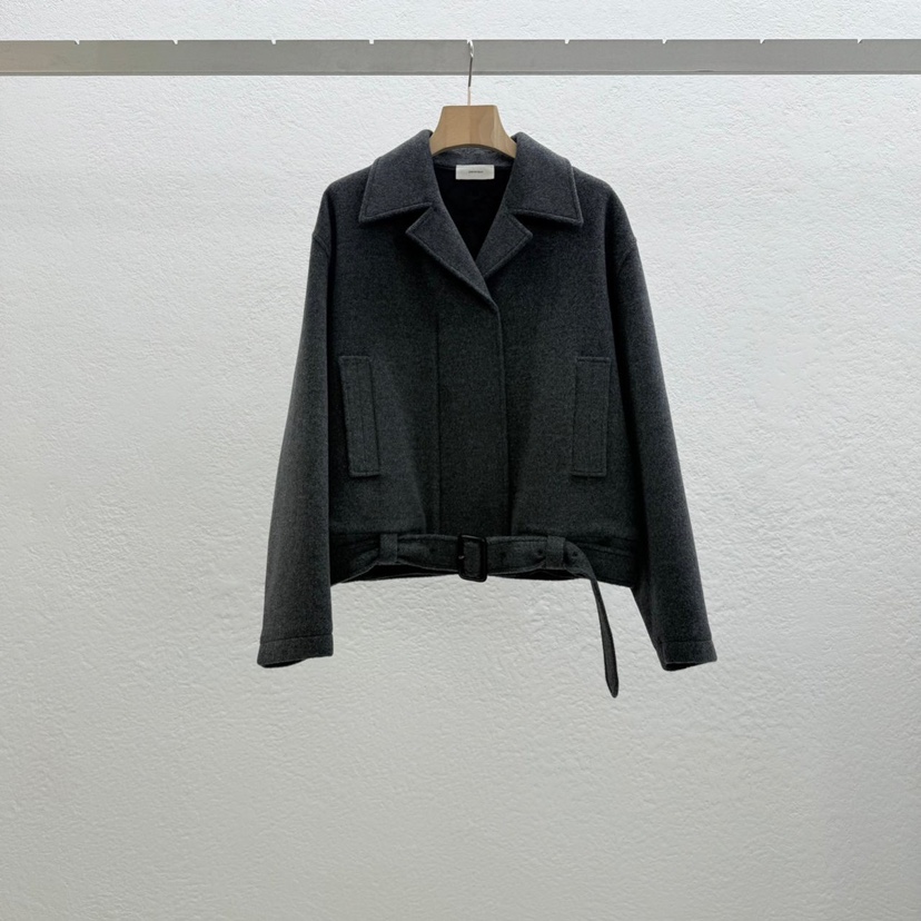 STATEMENT東大門㊣實拍女裝新品人氣真品時尚熱賣夾克含腰帶STATEMENT夾克圖色2
