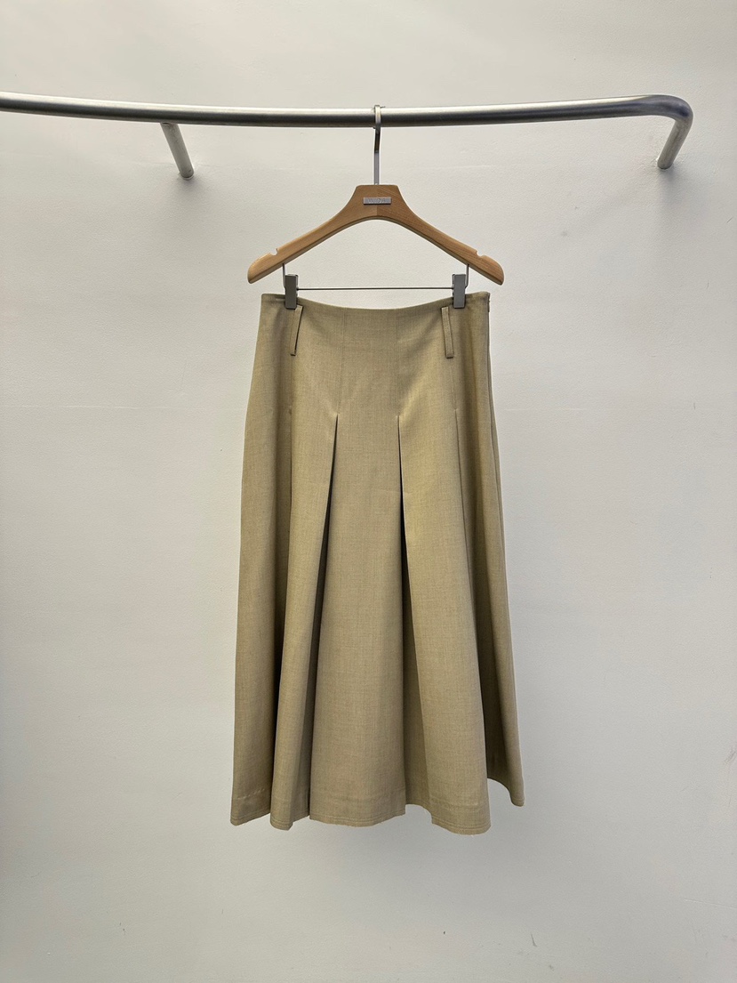 WIDA-P東大門㊣代購女士新品推薦25秋冬職業長裙百褶褶裙長款WIDA/RENEJ長裙