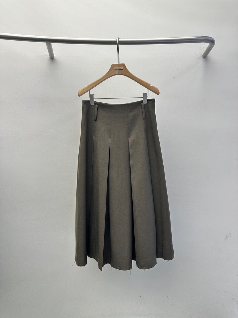 WIDA-P東大門㊣代購女士新品推薦25秋冬職業長裙百褶褶裙長款WIDA/RENEJ長裙圖色2
