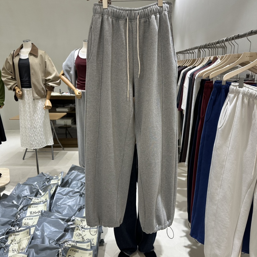 A WANT東大門㊣代購女士新款時尚真品推薦熱賣休閑休閑褲加絨A WANT休閑褲圖色3