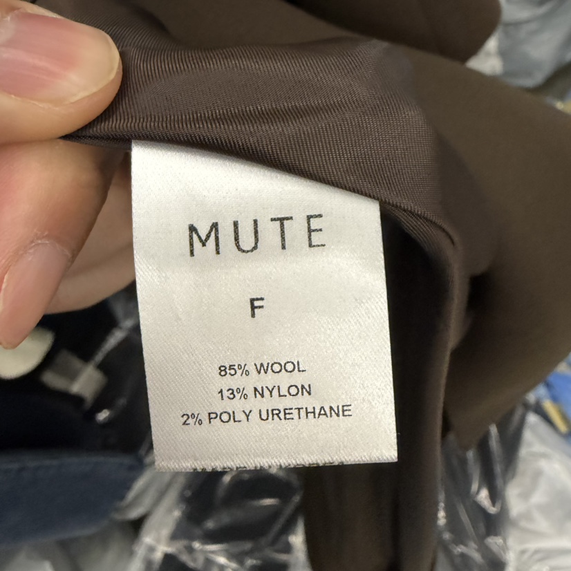 MUTE-P東大門㊣實拍女士新品休閑真品熱賣中長款大衣含腰帶MUTE中長款大衣