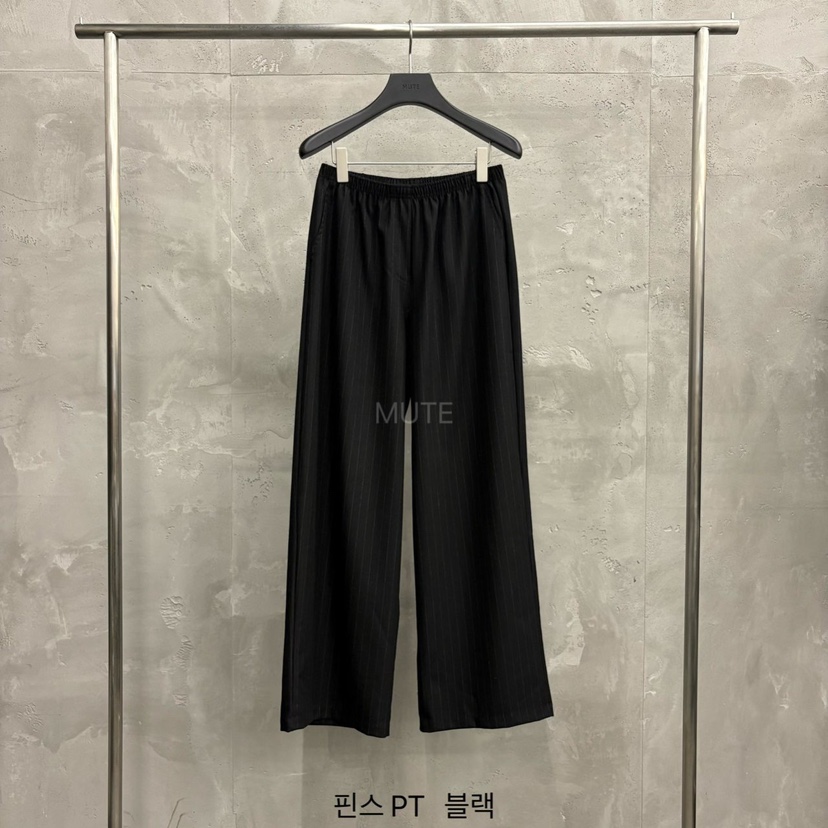 MUTE-P韓國直郵㊣女士新款熱賣推薦時尚休閑25秋冬真品休閑褲MUTE休閑褲圖色2黑色