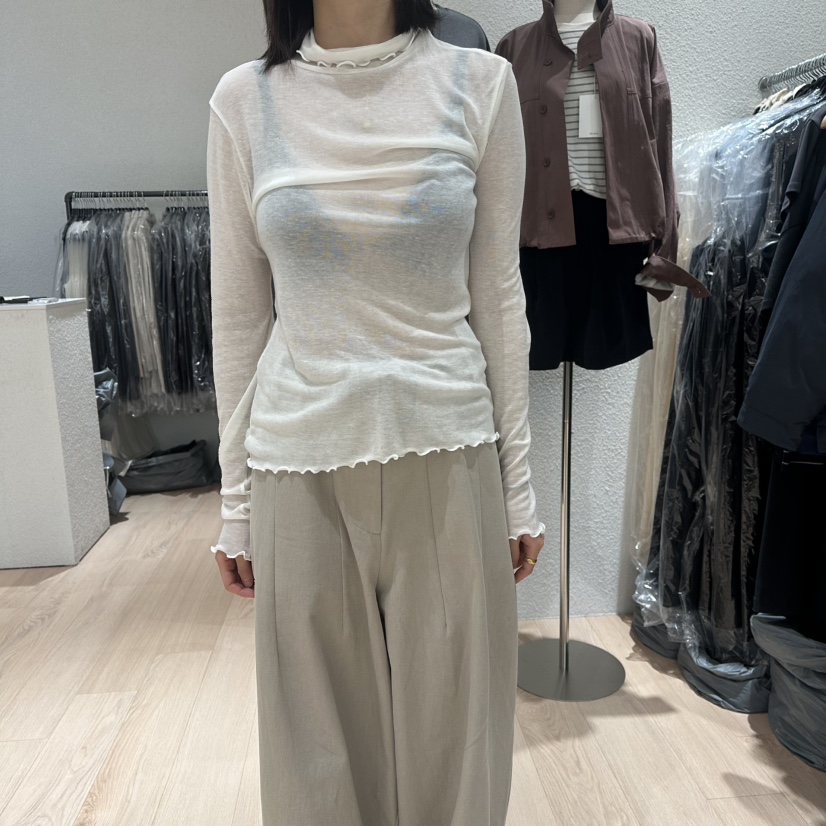 EPIC-S東大門㊣實拍女士新品休閑25秋冬時尚職業真品長袖T恤EPIC-S長袖T恤圖色2
