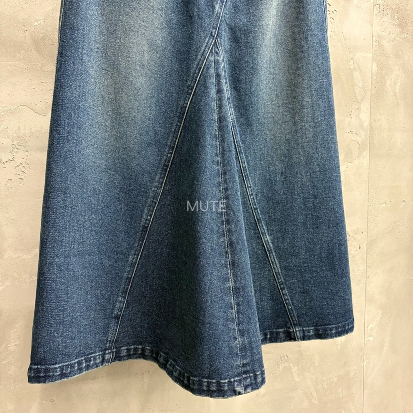 MUTE-P韓國代購㊣女士新款休閑熱賣人氣時尚真品推薦職業長裙MUTE長裙