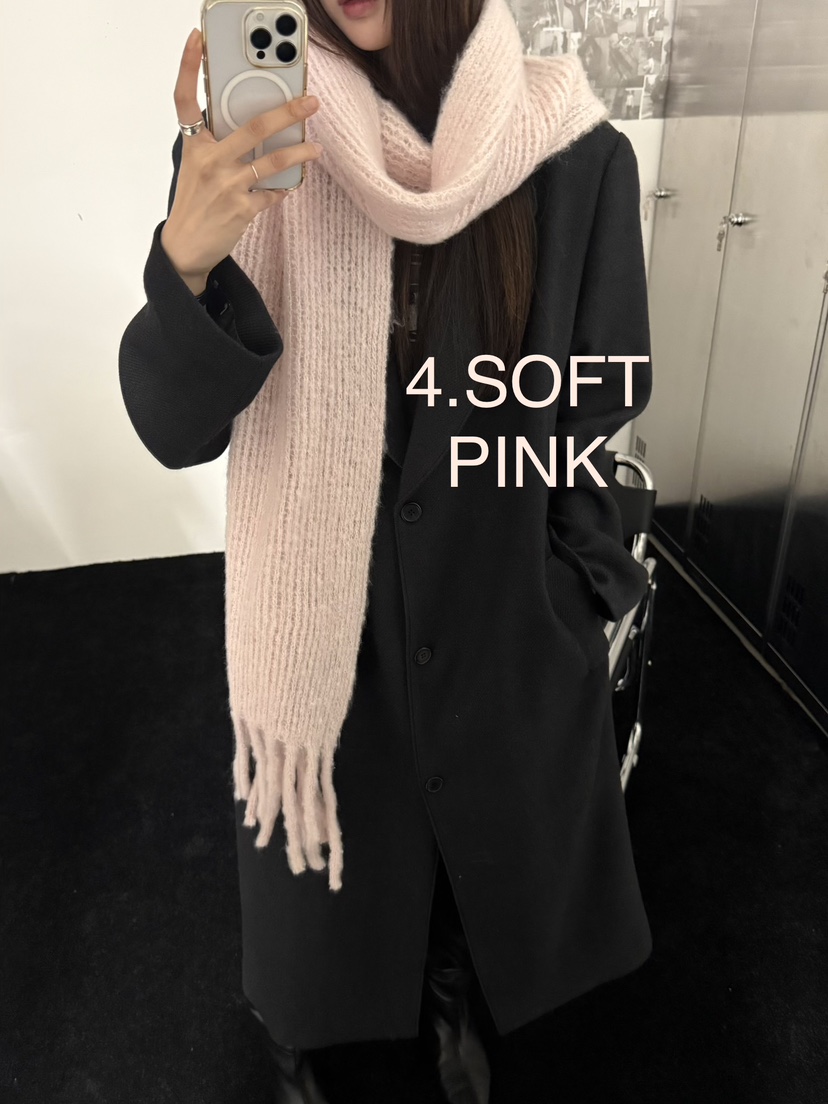 VISUAL SPACE韓國直郵㊣女士新款職業25秋冬休閑圍巾披肩圍巾VISUAL SPACE圍巾/披肩圖色4