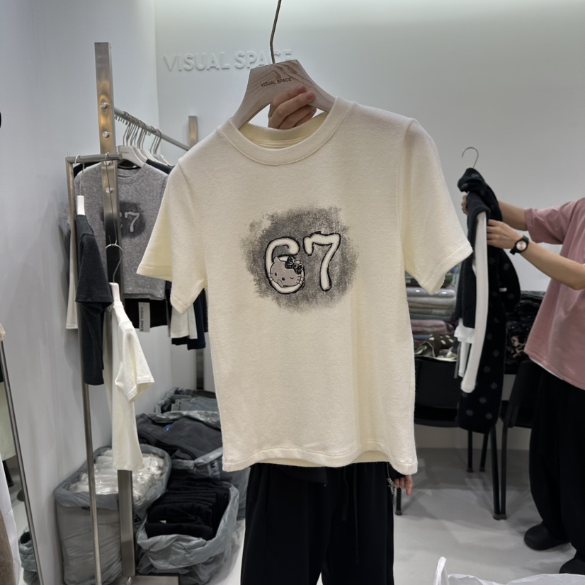VISUAL SPACE東大門㊣直郵女士新品25秋冬職業時尚熱賣T恤VISUAL SPACET恤