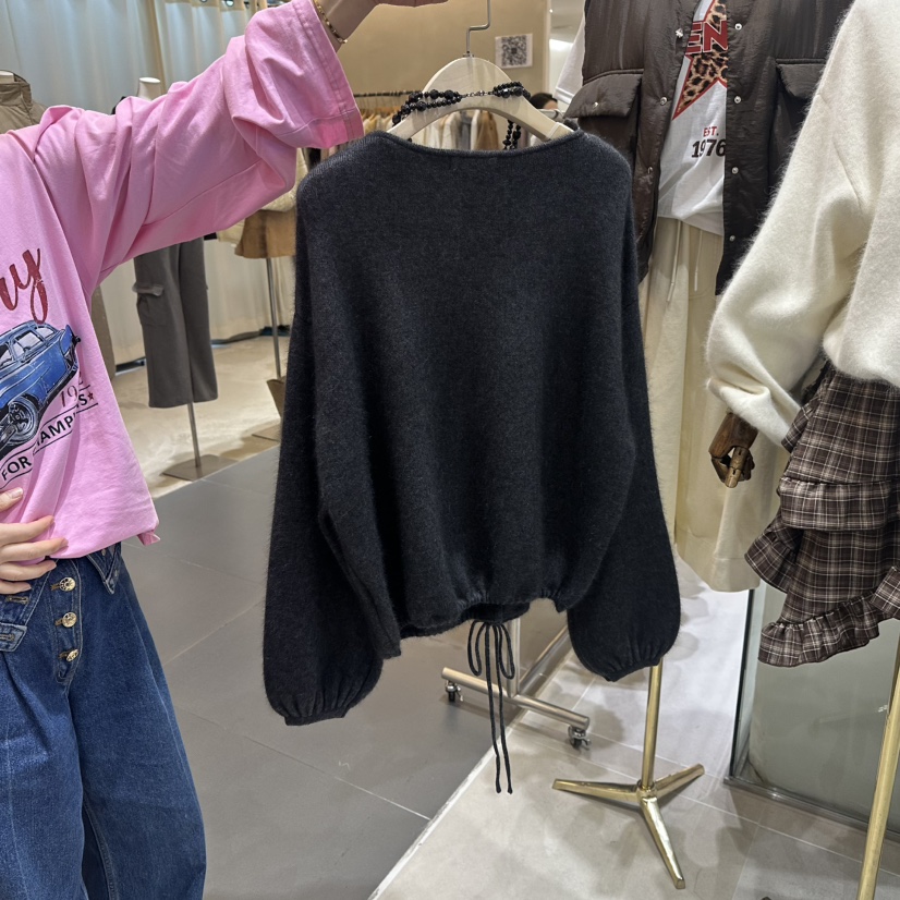 JENNY 1976東大門㊣代購女士新品時尚針織衫不含內搭不含項鏈安哥拉JENNY 1976針織衫
