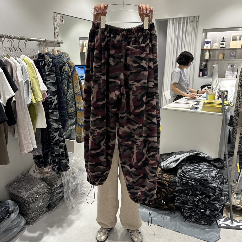 COMBO東大門㊣實拍女裝新品職業人氣真品25秋冬時尚休閑褲迷彩COM_BO休閑褲